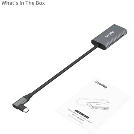 SmallRig 4598 - hub USB-C 4w1 z funkcją adaptera audio, szary_4